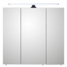 Peegelkapp 86 valge läige, 75x20xH70 cm LED