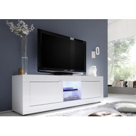 Tv-alus BASIC valge läige, 181x43xH56 cm, LED