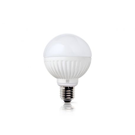 LED lamp ROUND valge, D8xH11,2 cm, 8,5W, E27, 2700K