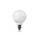 LED lamp ROUND valge, D8xH11,2 cm, 8,5W, E27, 2700K