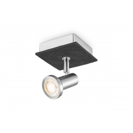 Kohtvalgusti STONE metall / must, 11,5x11,5xH14,5 cm, LED