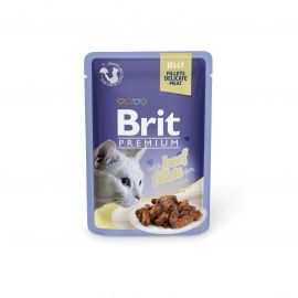 Brit Premium Cat Delicate Fillets in Jelly with Beef märgtoit kassidele 24x85g