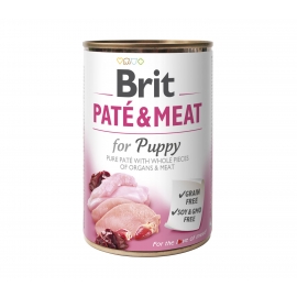 Brit Care Chicken & Turkey Pate & Meat for Puppy konserv 6x400g