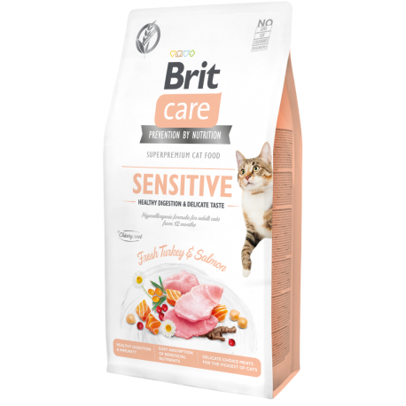 Brit Care Cat Grain-Free Sensitive Healthy Digestion kassitoit 7kg