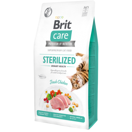 Brit Care Cat Grain-Free Sterilized Urinary Health kassitoit 7kg