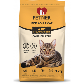 PETNER ADULT CAT POULTRY WITH BEEF kassitoit 8kg