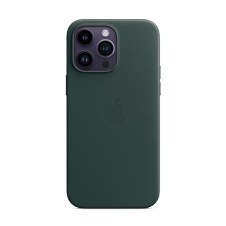 Apple iPhone 14 Pro Max Leather Case with MagSafe, tumeroheline - Nahkümbris