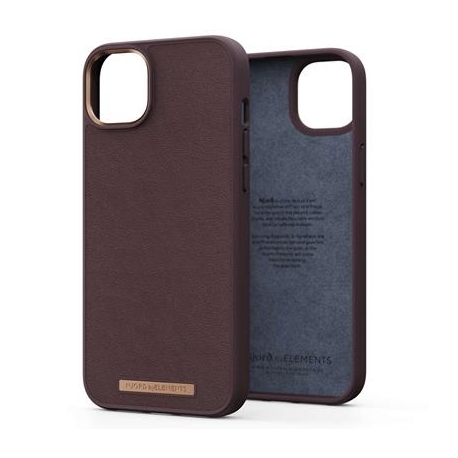 Njord byElements Genuine Leather, iPhone 14 Plus, tumepruun - Nahkümbris