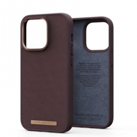 Njord byElements Genuine Leather, iPhone 14 Pro, tumepruun - Nahkümbris