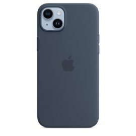 Apple iPhone 14 Plus Silicone Case with MagSafe, tuhm sinine - Silikoonümbris