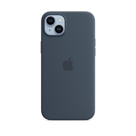 Apple iPhone 14 Plus Silicone Case with MagSafe, tuhm sinine - Silikoonümbris