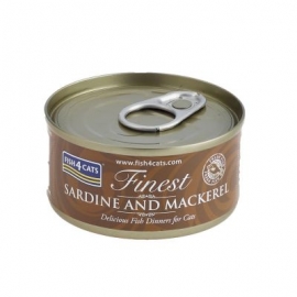 Fish4Cats kassitoit sardiin/makrell konserv 10x70g