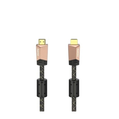 Hama Premium HDMI Cable with Ethernet, 1,5 m, must - Kaabel