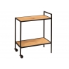 Serveerimisalus SLIM LINE metsik tamm / must, 60x30xH75 cm