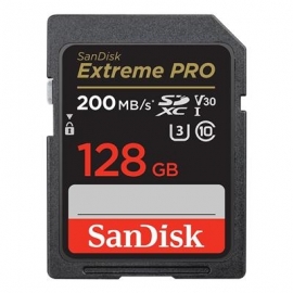 SanDisk Extreme Pro, UHS-I, SDXC, 128 GB, must - Mälukaart