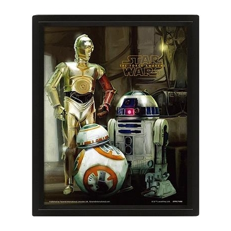 Star Wars Droids, 20x25 cm, 3D - Plakat