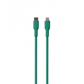 Puro SOFT, USB-C, Lightning, 1,5 m, roheline - Kaabel