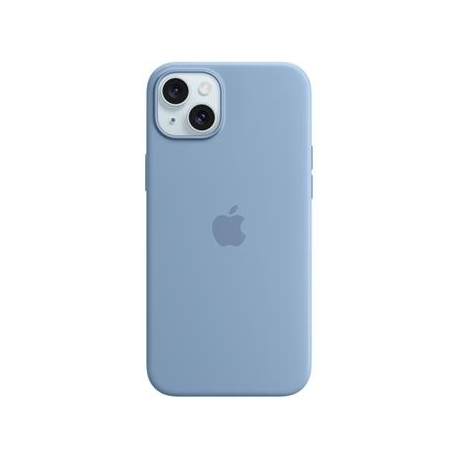 Apple Silicone Case with Magsafe, iPhone 15 Plus, helesinine - Ümbris