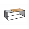 Diivanilaud ARCHITECTURE metsik tamm / must, 100x50xH40 cm