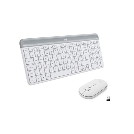 Logitech Slim Combo MK470, SWE, valge - Juhtmevaba klaviatuur + hiir