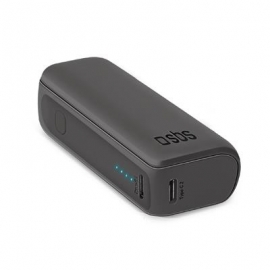 SBS Ultra-Compact, 5000 mAh, USB-A, USB-C, must - Akupank