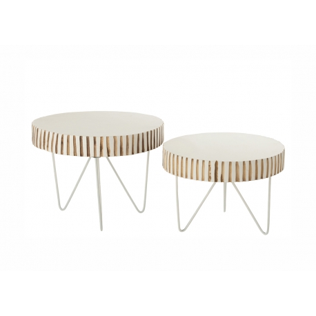 Abilaudade komplekt YING valge, 2 tk