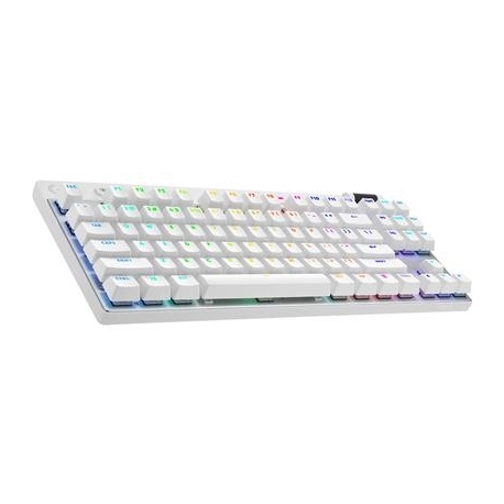 Logitech PRO X TKL, US, valge - Juhtmevaba klaviatuur