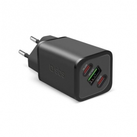 SBS GaN charger with Power Delivery, 65 W, must - Vooluadapter