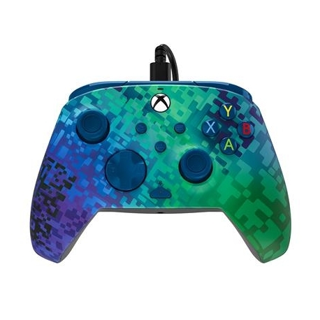 PDP, Xbox Series X|S & PC, Glitch Green REMATCH Advanced Wired Controller - Pult