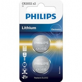 2 x Patarei Philips CR2032 3 V Lithium