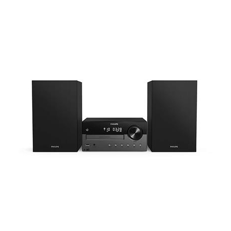 Philips TAM4505, 2.0, 60 W, Bluetooth, USB, CD, must - Muusikakeskus