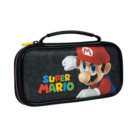 Bigben Nintendo Switch Game Traveler Deluxe Travel Case, Super Mario, must - Reisiümbris