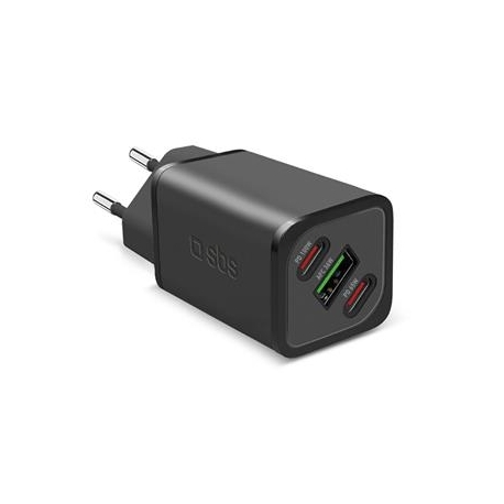 SBS GaN Charger with Power Delivery, 100 W, must - Vooluadapter
