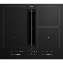 Beko, laius 60 cm, must - Integreeritav induktsioonpliit õhupuhastiga