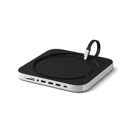 Satechi Mac Mini Stand & Hub, SSD pesa, hõbe - Mac USB hub