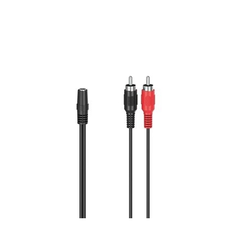 Hama 3,5 mm - RCA, must - Adapter