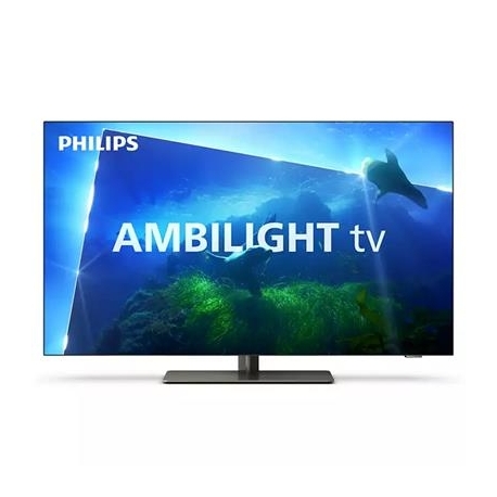 Philips OLED818, 42", OLED, Ultra HD, jalg keskel, hall - Teler