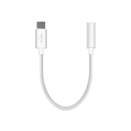 Puro Fabrik, 3,5 mm - USB-C, valge - Adapter