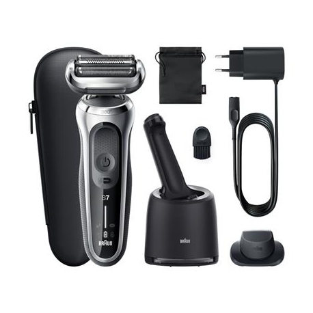 Braun Series 7 360° Flex, AutoSense, Wet & Dry, must/hõbedane - Pardel