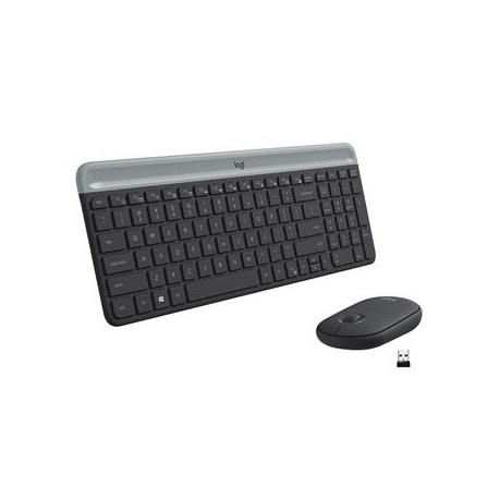 Logitech Slim Combo MK470, SWE, hall - Juhtmevaba klaviatuur + hiir