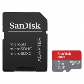 SanDisk Ultra microSDXC, 1 TB, hall - MicroSD mälukaart SD adapteriga