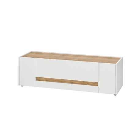 Tv-alus CITY valge / tamm, 140x45xH42 cm