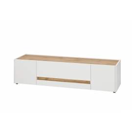 Tv-alus CITY valge / tamm, 170x45xH42 cm