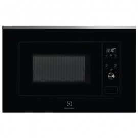 Electrolux, 20 L, 700 W, must/roostevaba teras - Integreeritav mikrolaineahi