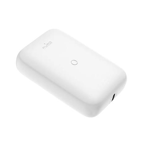 Puro Compact Mini, 10 000 mAh, USB-A, USB-C, valge - Akupank