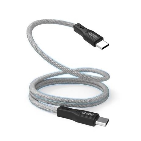 Kaabel SBS Magnetic USB-C/USB-C, 60W, 1m, Gray