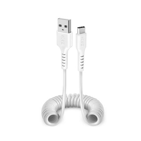 SBS Charging Data Cable, USB-A - USB-C, valge - Kaabel