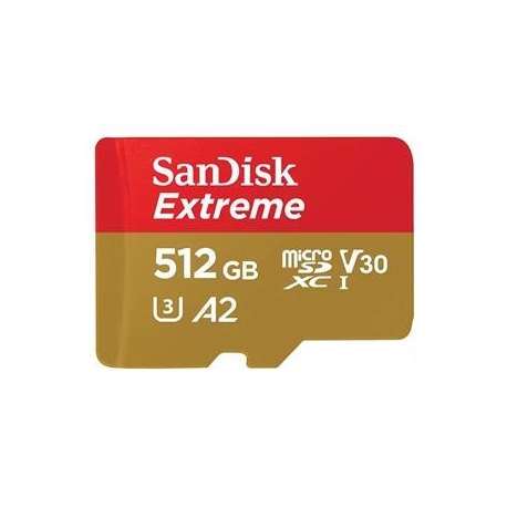 SanDisk Extreme microSDXC UHS-I CARD, 512 GB - Mälukaart