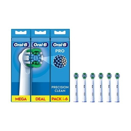 Braun Oral-B Precision Clean Pro, 6 tk, valge - Varuharjad