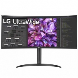 LG UltraWide WQ75C, 34'', QHD, LED IPS, USB-C, nõgus, must - Monitor